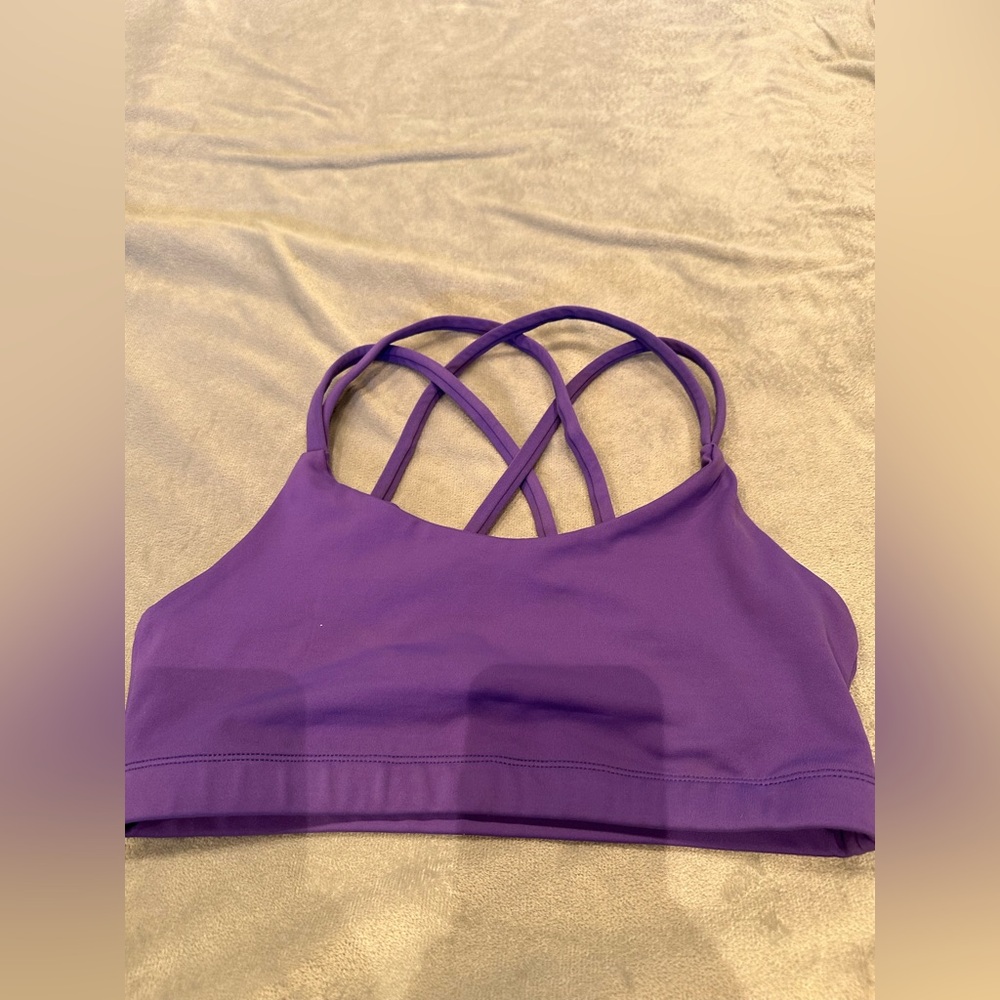 VIE ACTIVE Ladies Women’s Size Small Purple Sports Bra Yoga Top